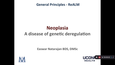 Thumbnail for entry Principles of Neoplasia - Foundational concepts