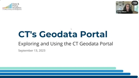 Thumbnail for entry CT's New GeoData Portal Webinar