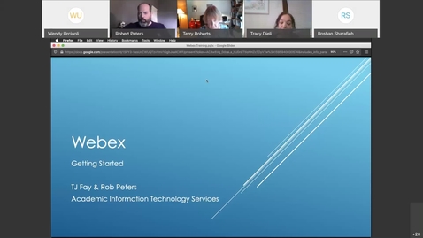 Thumbnail for Webex Meetings Training for Faculty and Staff- July 28, 2020