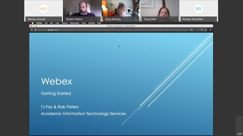 Thumbnail for entry Webex Meetings Training for Faculty and Staff- July 28, 2020