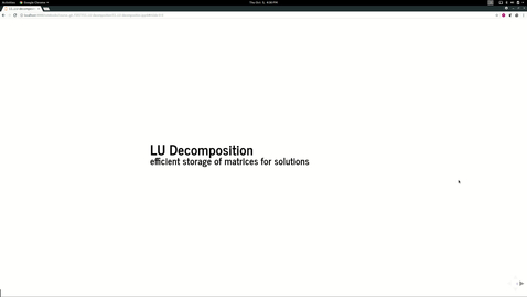 Thumbnail for entry 11_LU-decomposition - Quiz