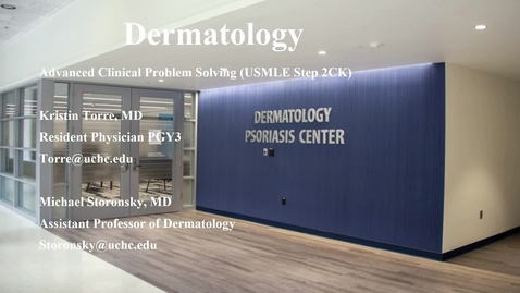 Thumbnail for entry ACPS '21 Dermatology