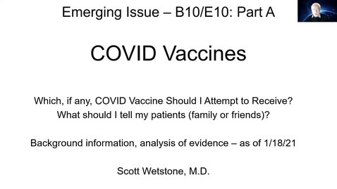 Thumbnail for Wetstone - COVID Vaccine Update Part A 2-2-21