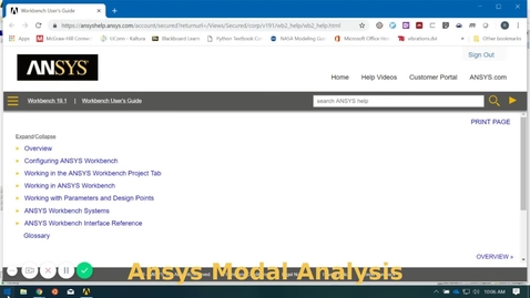 Thumbnail for Ansys modal analysis tutorial - Quiz