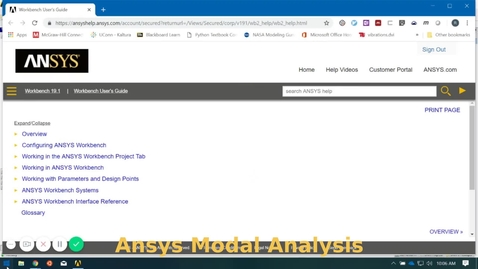 Thumbnail for entry Ansys modal analysis tutorial - Quiz