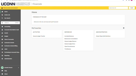 Thumbnail for KFS Financials - New Features