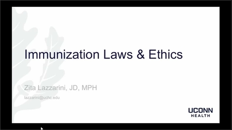 Thumbnail for entry Lazzarini-Immunization Laws &amp; Ethics-06-12
