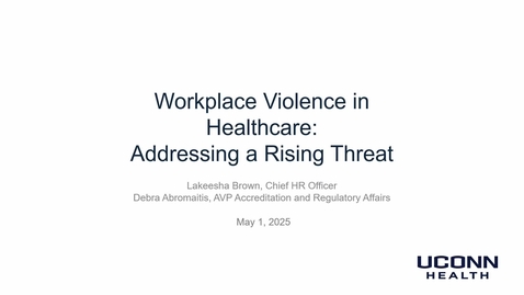 Thumbnail for Kickoff: Workplace Violence