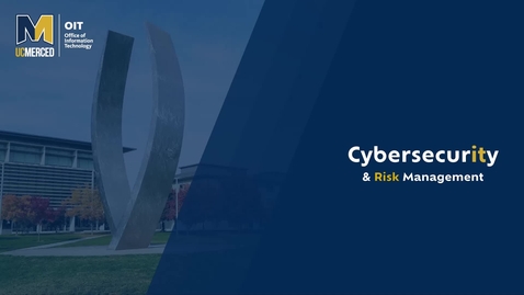 Thumbnail for entry Cybersecurity and Risk Management