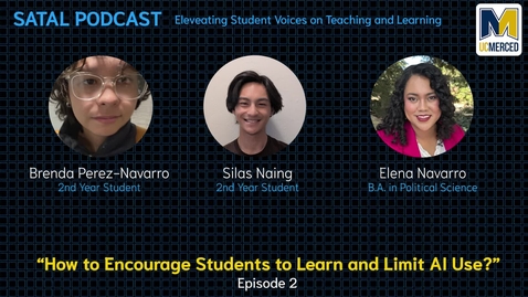 Thumbnail for SATAL Podcast Episode 02 - How to Encourage Students to Learn and Limit the Use of AI