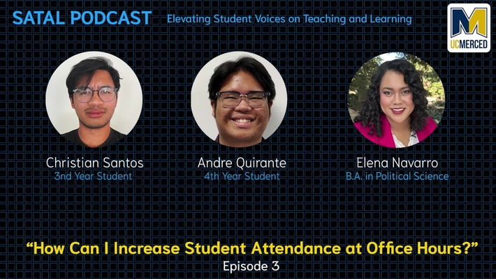 SATAL Podcast  Episode 03 - How Can I Increase Student Attendance at Office Hours?