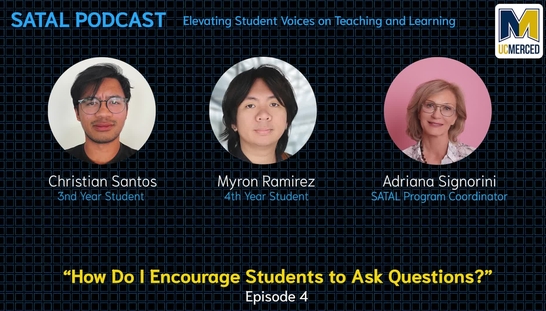 SATAL Podcast Episode 04 - How Do I Encourage Students to Ask Questions?