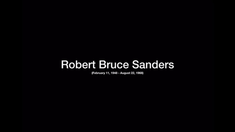 Thumbnail for entry Sanders, Robert Bruce