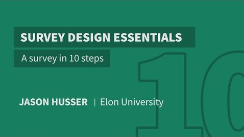 Thumbnail for A survey in 10 steps