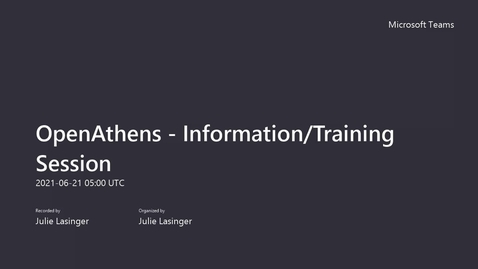 Thumbnail for OpenAthens - Information_Training Session-20210621_150038-Meeting Recording (Source)