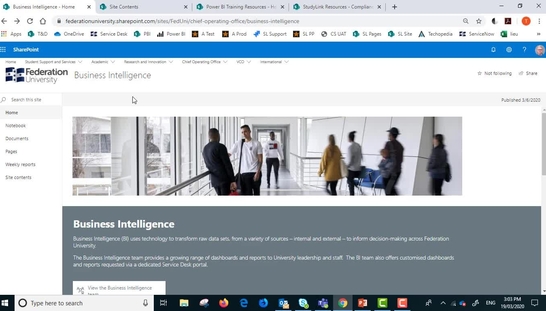 Power BI finding reports