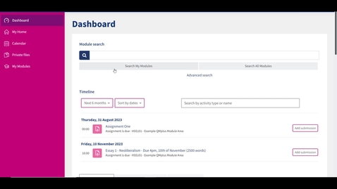 Thumbnail for entry Submitting Assignments in the new version of QMplus