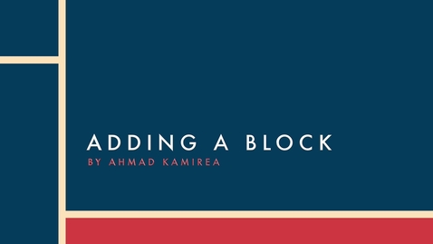 Thumbnail for Adding a Block to a QMplus Module Page