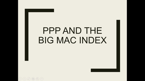 Thumbnail for entry 15 ppp and the big mac index
