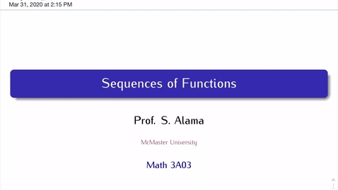 Thumbnail for entry Sequences of Functions, Part 1