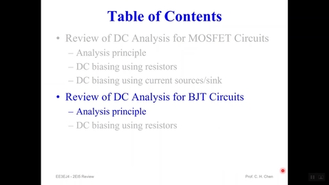 Thumbnail for entry V01_02_DC Analysis of BJT Circuits