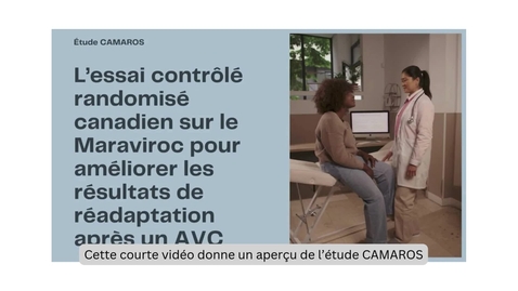 Thumbnail for L’essai contrôlé randomisé Canadien sur le Maraviroc pour améliorer les résultats de réadaptation après un AVC (avec legendes)