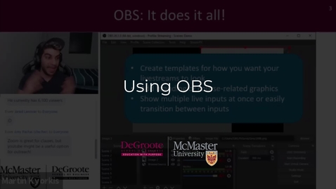 Thumbnail for Using OBS (Open Broadcasting Software)