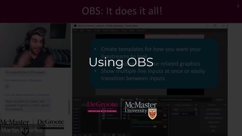 Thumbnail for entry Using OBS (Open Broadcasting Software)