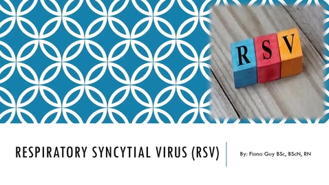 Thumbnail for entry Current RSV Eligibility | Dr. Jennifer Twiss &amp; Fiona Guy | July 13, 2023