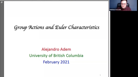 Thumbnail for February 5, 2021 - Alejandro Adem