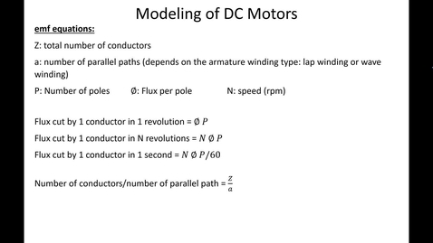 Thumbnail for 09_Operating Principles and Modeling of DC Motors_Part4