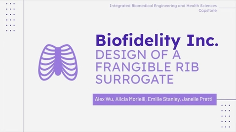 Thumbnail for Design of a Frangible Rib Surrogate - MECHBME &amp; TRONBME