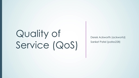 Thumbnail for Quality of Service