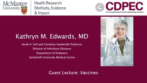 Thumbnail for Week 8. Guest Lecture 1. Dr. Kathy Edwards