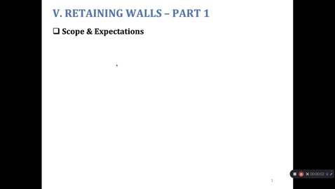 Thumbnail for entry Retaining Walls - 1