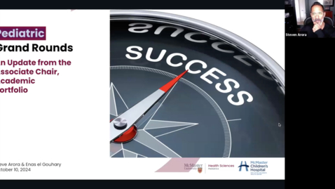 Thumbnail for Update from the Department of Pediatrics Academic Portfolio | Dr. Steve Arora | October 10, 2024