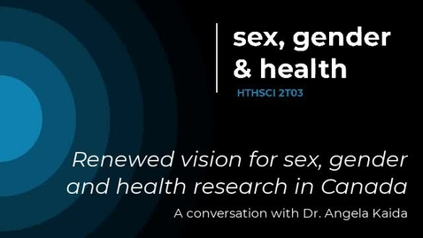 Thumbnail for HTHSI 2T03 Talk Show - Angela Kaida and a Renewed Vision for Sex/Gender and Health Research in Canada