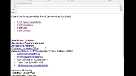 Thumbnail for 02 - Accessible Outlook - Font.mp4