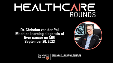 Thumbnail for entry AI in Healthcare Rounds with Dr. Christian van der Pol - September 20 2023