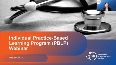 Thumbnail for Individual PBLP Webinar - February 7th, 2023