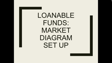 Thumbnail for entry 6-2 loanable funds market diagram set up