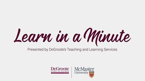 Thumbnail for Camtasia Library - Learn In A Minute 