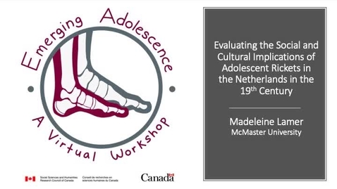 Thumbnail for entry Evaluating the Social and Cultural Implications of Adolescent Rickets in the Netherlands in the 19th Century, by Madeleine Lamer