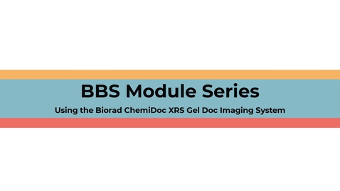 Thumbnail for Gel Doc System Overview