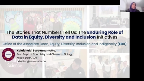 Thumbnail for Bridging the Gap: The Stories That Numbers Tell Us: The Enduring Role of Data in Equity, Diversity and Inclusion Initiatives | Dr. Kalaichelvi Saravanamuttu | March 19, 2026
