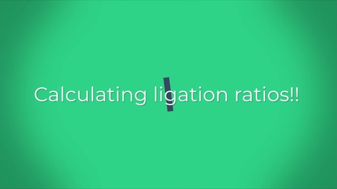 Thumbnail for entry Chapter 3 example calculating ligation ratios