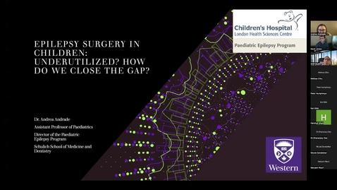Thumbnail for Access to Epilepsy Surgery, Dr. Andrea Andrade, April 1 2022