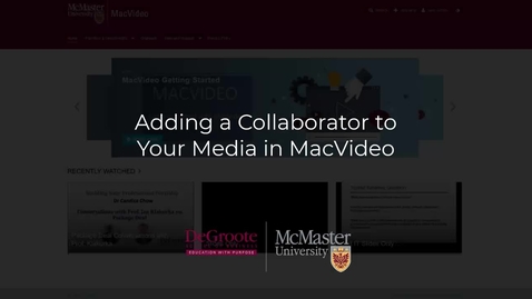 Thumbnail for Add Collaborator to MacVideo Media.mp4