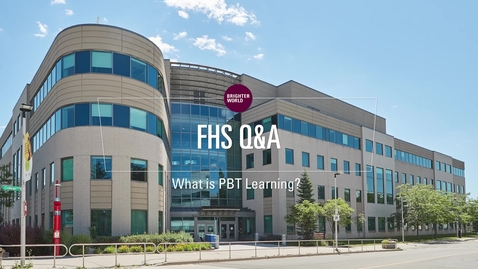 Thumbnail for entry FHS Q&amp;A - What is PBT Learning