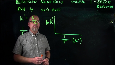 Thumbnail for entry Reaction Kinetics: Van't Hoff Plot - W1